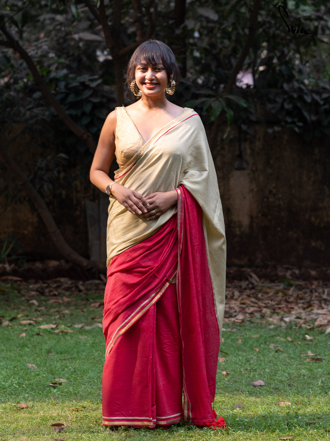 Double Trouble - Off white & Red