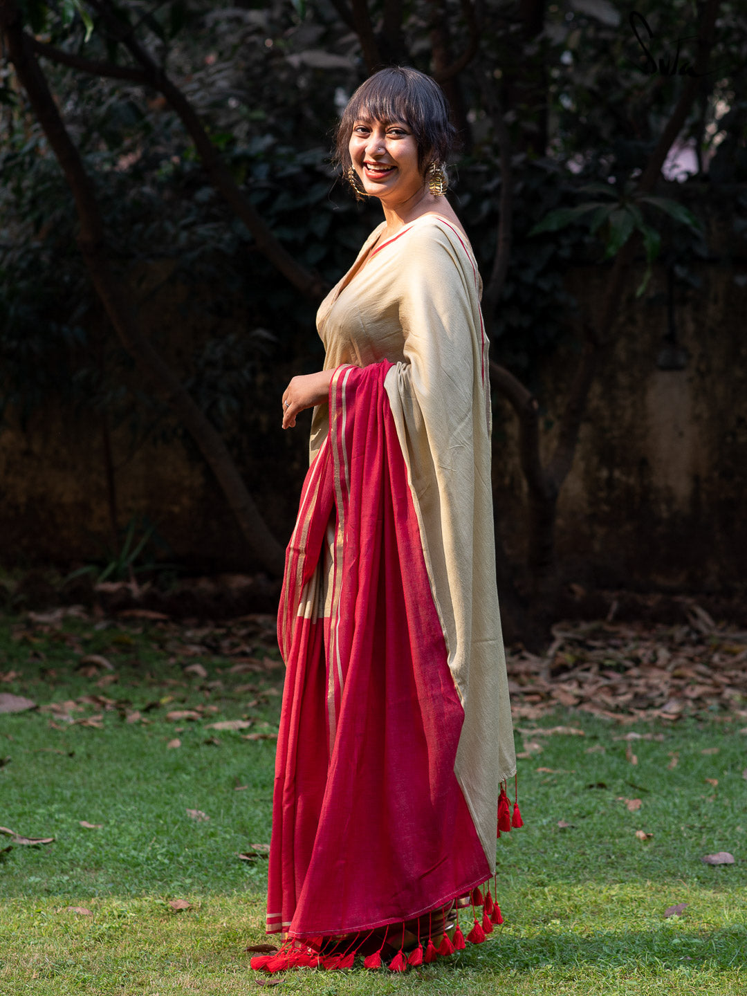 Double Trouble - Off white & Red