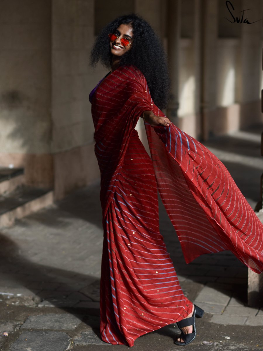 Baahon Mein Chale Aao (Saree) - suta